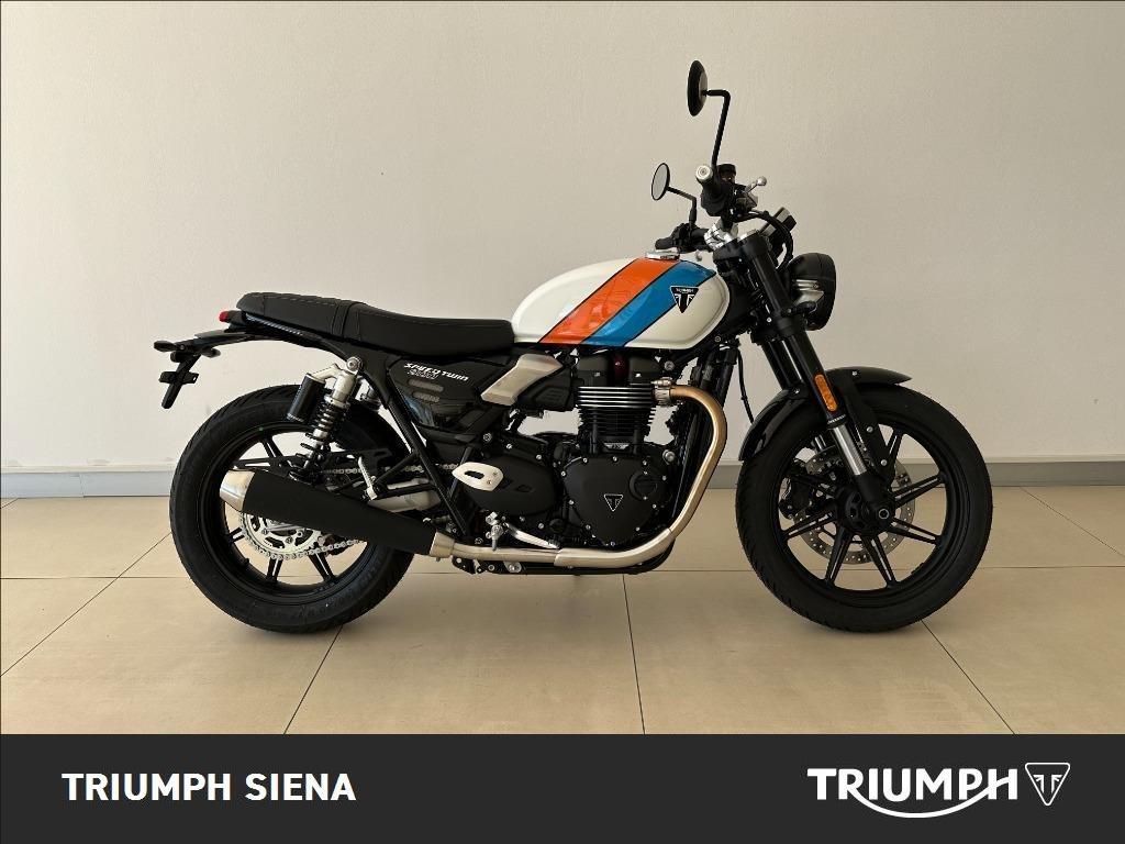 TRIUMPH Speed Twin 900 Pure White/Blue/Orange Abs