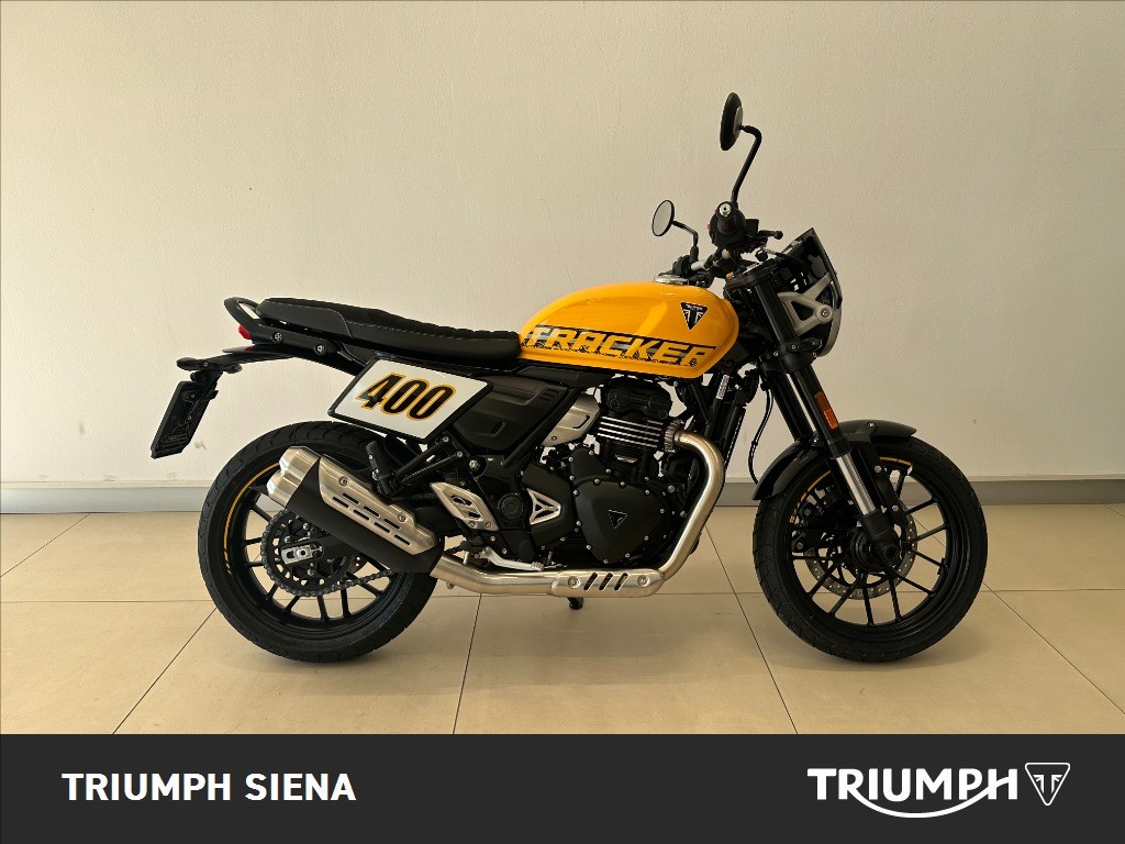 TRIUMPH Thruxton 400 Metallic Racing Yellow / Aluminium Silver Abs