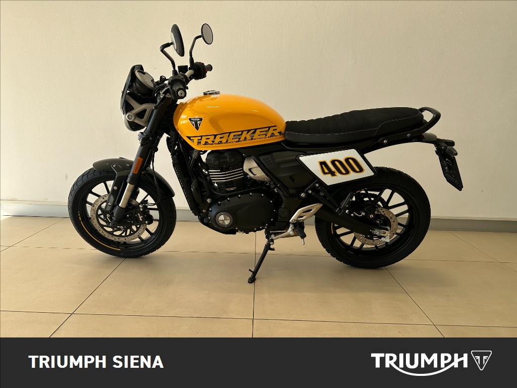 TRIUMPH Thruxton 400 Metallic Racing Yellow / Aluminium Silver Abs