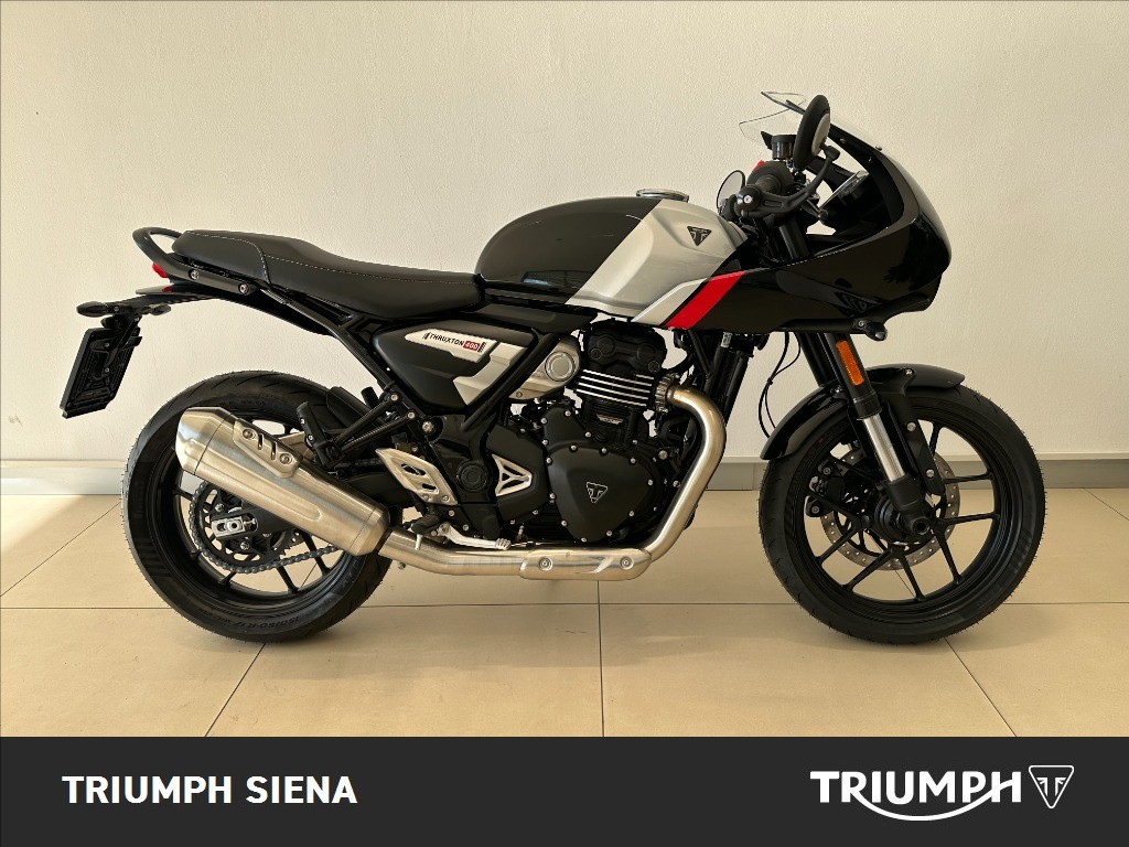 TRIUMPH Thruxton 400 Phantom Black / Aluminium Silver Abs