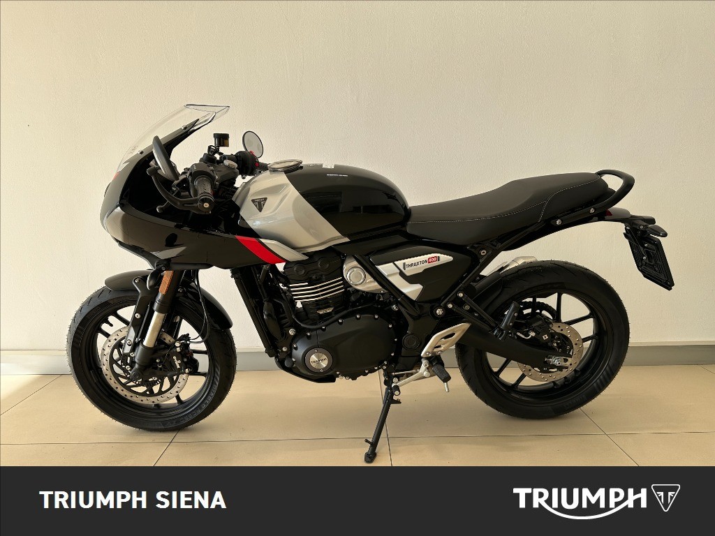 TRIUMPH Thruxton 400 Phantom Black / Aluminium Silver Abs