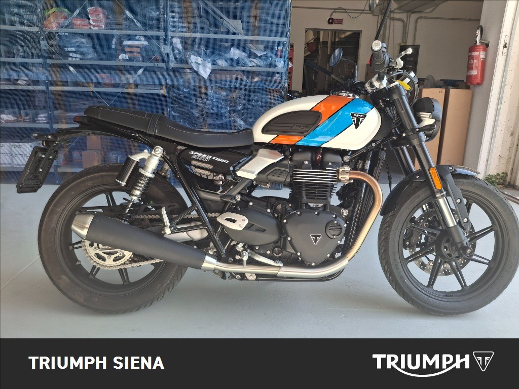 TRIUMPH Speed Twin 900 Pure White/Blue/Orange Abs
